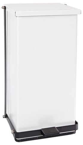 Detecto P-32 White Step-On Can, 32 qt Capacity in Kuwait