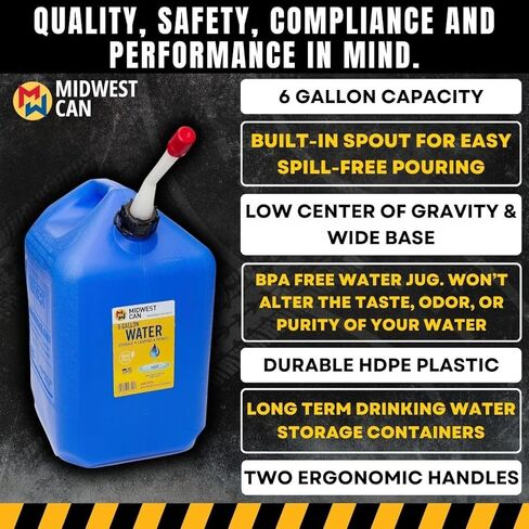 6 Gallon Water Container with Spout in Saudi Arabia