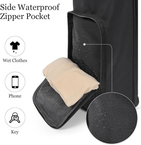 Yoga Mat Bag with Comfort Shoulder Strap and Side Pocket, Waterproof Yoga Mat Carrier Holder for Women and Men, Large Opening Pilates Bag for Workouts, Gym, Exercise in Saudi Arabia