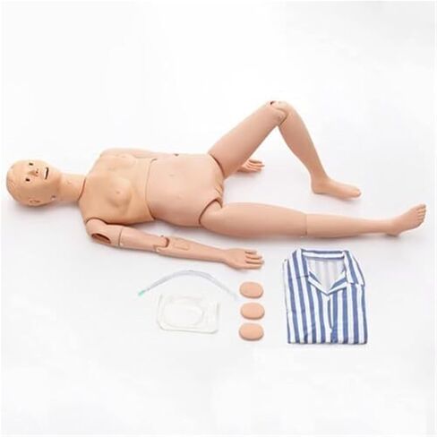 محاكي رعاية المرضى متعدد الوظائف، نموذج التشريح البشري للتدريب الطبي على التمريض مع 24 عملية تمريض أساسية in Kuwait