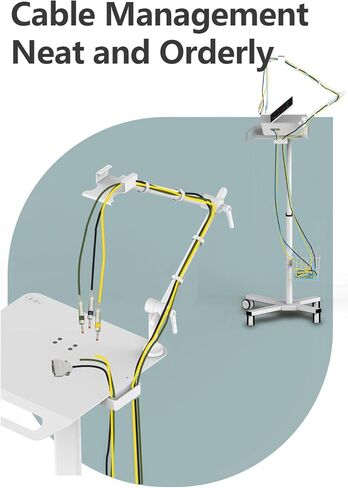 Mount Plus MB-X5 Height-Adjustable Mobile Medical Trolley for ECG Devices with Cable Arm and Storage Basket in Saudi Arabia
