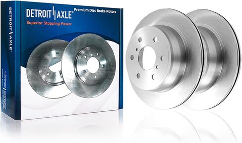 Detroit Axle - Rear Brake Rotors for 6-Lug 2004-2011 Ford F-150 LOBO, 2006-2008 Lincoln Mark LT Disc Brake Rotors 2005 2007 2009 2010 Replacement Brakes in Kuwait