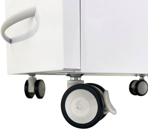 Vertical Mobile Dental Cart with Lock 5-Drawer Stainless Steel Medical Storage Cabinet on Rolling Wheels with Brakes Portable Utility Cart for Dental Assistant Hospital Clinic Office Home Use in Kuwait