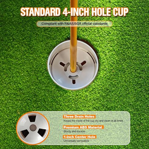 Golf Flagstick with Hole Cup Set, 3 Feet Portable Putting Green Flags and Poles, 420D Nylon Golf Flags&Fiberglass Flagpole&ABS Hole Cup for Yard Driving Range Backyard, Gifts Idea, 4PCS in Kuwait
