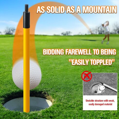 Golf Flagstick with Hole Cup Set, 3 Feet Portable Putting Green Flags and Poles, 420D Nylon Golf Flags&Fiberglass Flagpole&ABS Hole Cup for Yard Driving Range Backyard, Gifts Idea, 4PCS in Kuwait