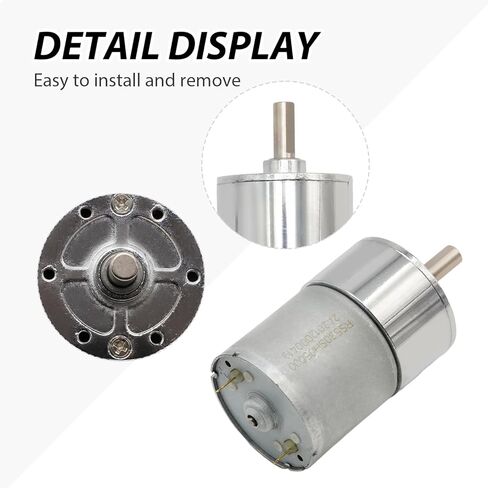 JGB37-520 Micro DC 12V 600rpm Geared Motor with Bracket, Centric Ouput Shaft Gear Motor 37mm Diameter Gearbox, Large Torque Reduction Motor in Saudi Arabia