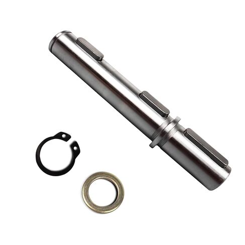 XUNKUNER NMRV040 Output Shaft with Gaskets S Ring Corner pin for Nema34 Stepper Motor Worm Reducer Gearbox RV040,Diameter18mm(0.71"),Screw Holes M6 x 16 (Single Output Shaft) in Kuwait