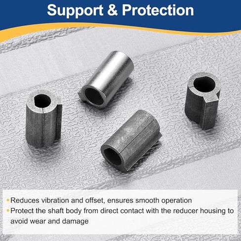uxcell Shaft Sleeve 8mm Shaft Motor to 11mm Bore Adapter, Turbine Reducer Shaft Sleeve for NMRV030 Worm Gear Speed Reducer in Saudi Arabia