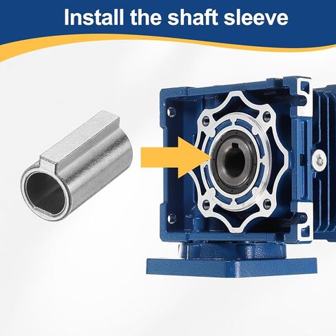 uxcell Shaft Sleeve 8mm Shaft Motor to 11mm Bore Adapter, Turbine Reducer Shaft Sleeve for NMRV030 Worm Gear Speed Reducer in Saudi Arabia