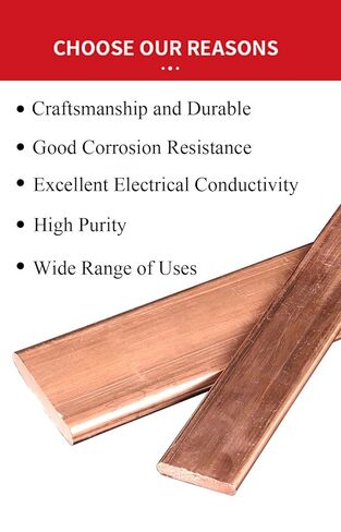 High-Quality T2Copper Flat Bar - 10mm Thick, 200mm Length, Multiple Width Options(10x10x200mm)(10x20x200mm) in Saudi Arabia