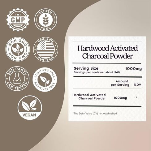 مسحوق الفحم المنشط Zen Principle فقط من أشجار الخشب الصلب في الولايات المتحدة الأمريكية. كل شيء طبيعي. يبيض الأسنان، ويجدد البشرة والشعر، ويدعم الهضم بشكل أفضل. مغرفة مجانية متضمنة. 12 أونصة. in Kuwait