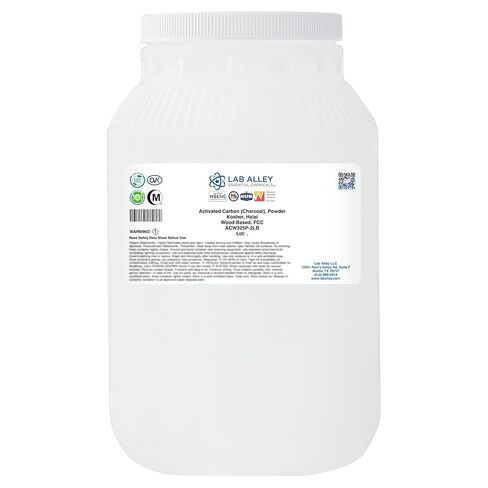 Lab Alley Activated Charcoal Powder, Food Grade, Kosher Certified, Halal, Wood Based, Ideal for Water & Air Filtration, Detoxifying Skincare Products, and Odor Control - (2 x 6Kg Containers) in Saudi Arabia