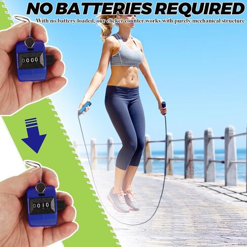 24 Pack Clicker Counter, Hand Tally Counter Clicker, 4 Digit Mechanical Palm Pitch Counter Clicker for Counting Numbers Golf Sports Events Office Stadium in Kuwait