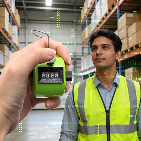 Tebery 16 Pcs Hand Clicker Counter, 4 Digit Manual Mechanical Tally Counters with Finger Ring, Handheld Assorted Color Pitch Clicker Counter for Sports Stadium Coaching, 8 Color in Kuwait