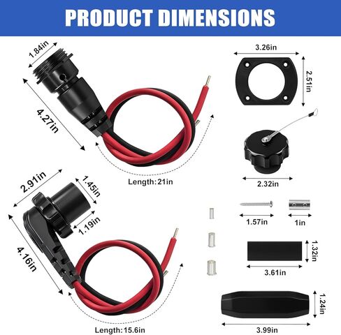 1865120 MKR-28 Trolling Motor Plug, Male Female Trolling Motor Socket Connector for Minn Kota Freshwater and Saltwater Marine Battery Boat Accessory 12V 24V 36V 48V Waterproof in Saudi Arabia