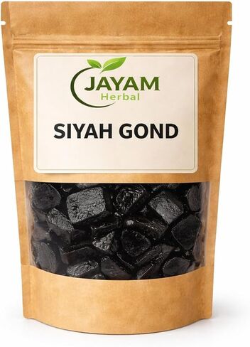 Jayam Herbal Kala Gond | Gond Siyah | Natural Black Gum | Traditional Botanical Ingredient (100g) in Saudi Arabia
