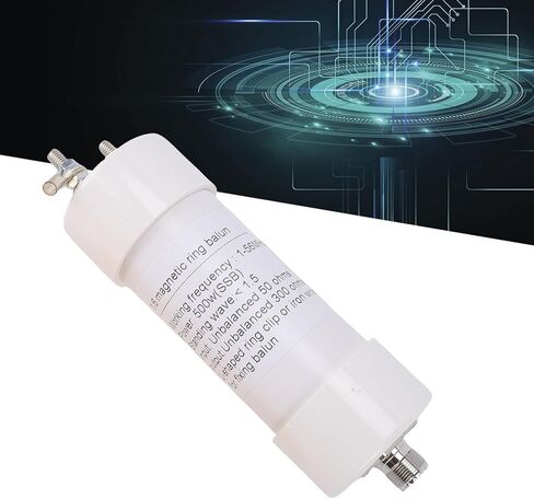 500 واط 1:6 Balun، نطاق التردد من 1 إلى 56 ميجا هرتز، محول مقاومة 50 أوم إلى 300 أوم، مع انخفاض VSWR أقل من 0.5، لاتصالات هوائي الموجات القصيرة in Saudi Arabia