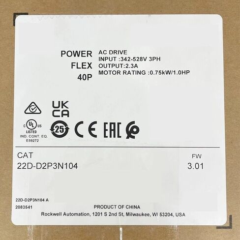 1 PCS NEW Sealed Packaging 22D-D2P3N104 Frequency Converter 22DD2P3N104 Expedited Processing, Original Manufacturer Shipment in Saudi Arabia