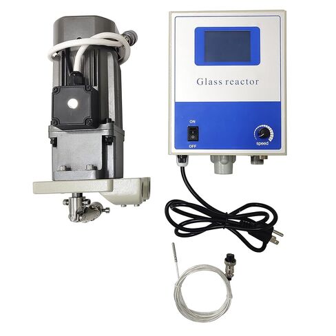 10L Single Layer Glass Reactor, 110V Lab Jacketed Glass Reactor & Chemical Reaction Vessel with Heating, Stirring, Digital Display Function, for Distillation, Mixing in Chemistry Labs in Kuwait