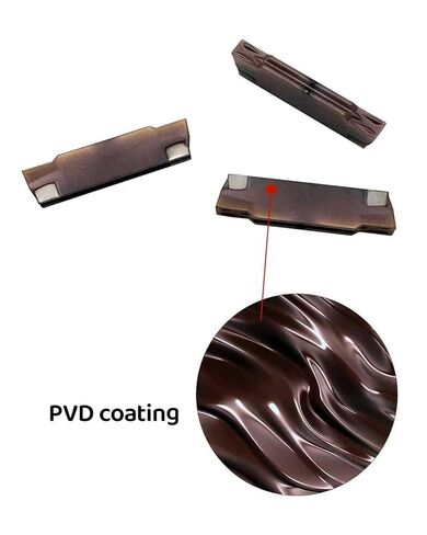 MGEHR1010-2 3/8" Shank Lathe Grooving & Part-Off Tool Holder with 20pcs MGMN200-G Purple Coated Carbide Inserts (2mm Width), Wrench & Screws for Steel and Stainless Steel in Kuwait