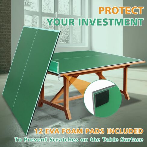 IUNNDS Table Tennis Top for Pool Table, 6ft/7ft/8ft/8ft/8.5ft/9ft Foldable Table Tennis Table for Pool Table, Table Tennis Conversion Top with Net in Saudi Arabia