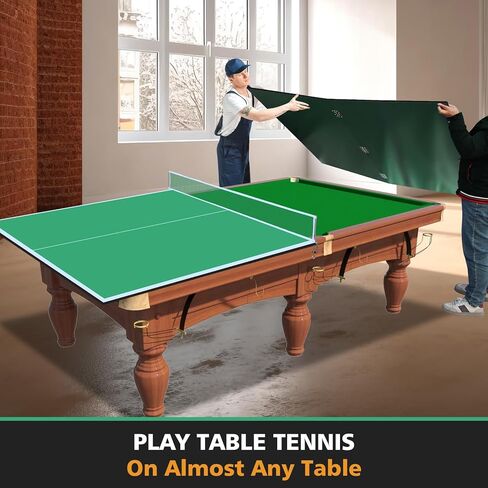 IUNNDS Table Tennis Top for Pool Table, 6ft/7ft/8ft/8ft/8.5ft/9ft Foldable Table Tennis Table for Pool Table, Table Tennis Conversion Top with Net in Saudi Arabia