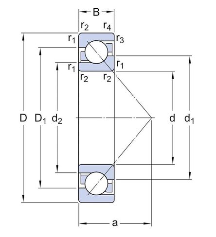 7304BEP 7304BECBP 7304 20x52x15 7304-B-TVP Angular Contact Bearings 1Pcs in Kuwait