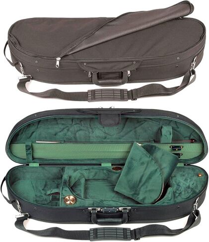 علبة كمان Bobelock Half Moon 1047 أسود/أخضر 4/4 in Kuwait