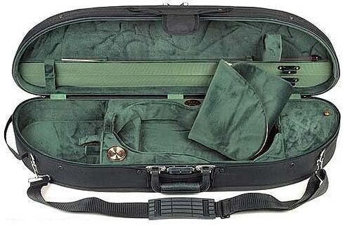 علبة كمان Bobelock Half Moon 1047 أسود/أخضر 4/4 in Kuwait