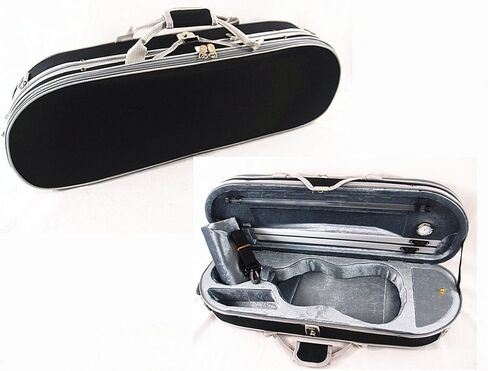 حافظة كمان جديدة مُحسّنة/مُصممة على شكل قمر 1/2 + مجموعة أوتار كمان مجانية in Kuwait