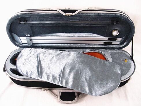 حافظة كمان جديدة مُحسّنة/مُصممة على شكل قمر 1/2 + مجموعة أوتار كمان مجانية in Kuwait