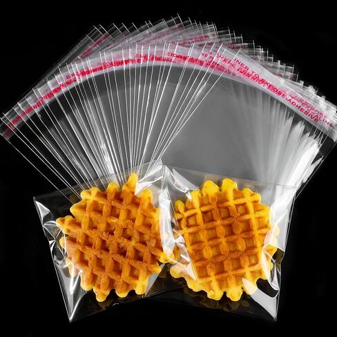 أكياس ملفات تعريف الارتباط Soarvita ذاتية الختم ، 100pcs 5 × 5 بوصات واضحة الهدايا التي يمكن إعادة بيعها السيلوفان أكياس للتعبئة التعبئة حلوى تفضل بمفضلاتها وملفات تعريف الارتباط الهدايا - الأغلفة اللاصقة ذاتية in Kuwait