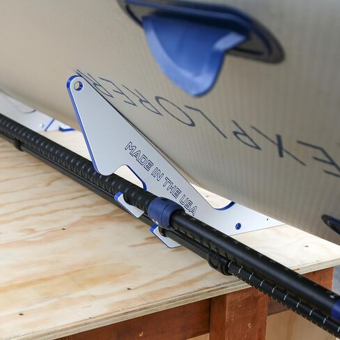 حامل لوح التجديف الفاخر TRAPSKI | حامل جداري أو قاعدة تثبيت بفتحتين مع حامل لوح مجداف | بلاستيك من الدرجة البحرية | صنع في الولايات المتحدة الأمريكية in Kuwait