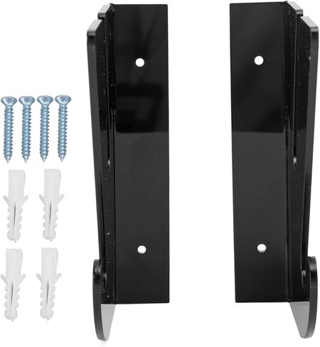 2 Pcs Acrylic Skateboard Rack, Wall Mount Skateboard Storage Rack, Load Bearing Skateboard Holder with Hooks for Longboards and Surfboards, Includes Mounting Hardware in Kuwait