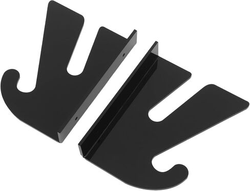 2 Pcs Acrylic Skateboard Rack, Wall Mount Skateboard Storage Rack, Load Bearing Skateboard Holder with Hooks for Longboards and Surfboards, Includes Mounting Hardware in Kuwait