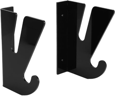 2PCS Skateboard Wall Mount Holder, Longboard Wall Mounting Racks, Acrylic Horizontal Display Rack with Storage Hook for Garage Home Apartment in Saudi Arabia