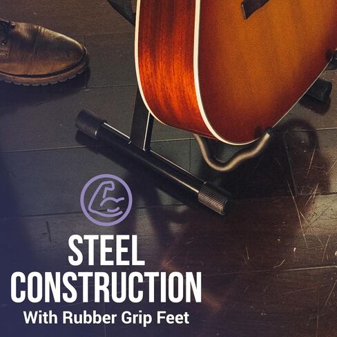 حامل جيتار عالمي قابل للطي على شكل حرف A، لبرنامج الموسيقى المدرسية والحفلات الموسيقية ومستخدمين متعددين، (WF-GTR-ASTAND) in Kuwait