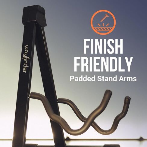 حامل جيتار عالمي قابل للطي على شكل حرف A، لبرنامج الموسيقى المدرسية والحفلات الموسيقية ومستخدمين متعددين، (WF-GTR-ASTAND) in Kuwait