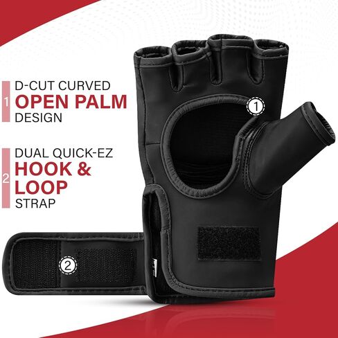 BEAST RAGE MMA Gloves for Men and Women,Martial Arts Mitts Grappling Sparring,Ventilated Palm, Vegan Leather, Cage Fighting, Muay Thai, Kick Boxing, Punching Bag, Boxing, Kickboxing in Saudi Arabia