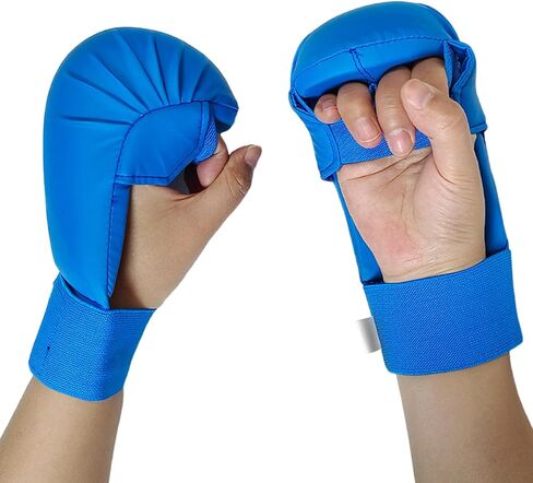 Protective Karate Sparring Gloves Soft Foam Paddings Multiple Sizes Easy Grip Design Youth Karate Sparring Equipment Combat Sports Gloves in Saudi Arabia