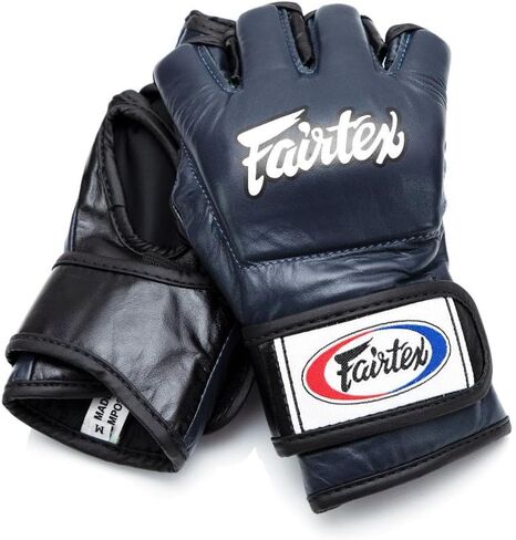 قفازات Fairtex FGV12 Ultimate MMA - قفازات جلدية أصلية مفتوحة لراحة اليد مع حلقة إبهام مفتوحة in Saudi Arabia