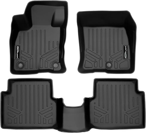 SMARTLINER Custom Fit All Weather Black 2nd Row Floor Mat Liners Compatible with 2022-2024 Ford Maverick in Kuwait