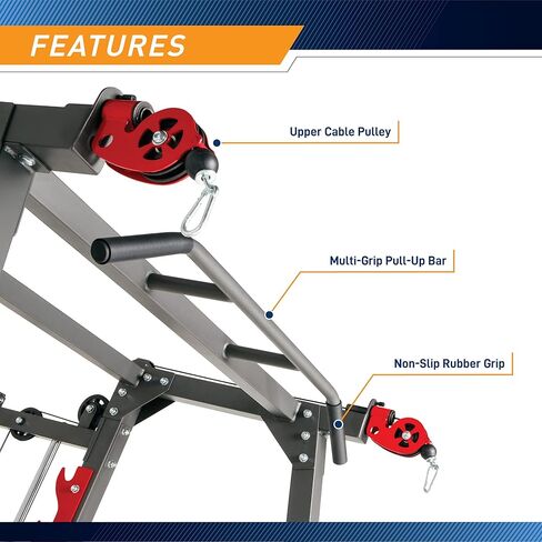 Marcy Smith Machine Home Gym System SM-4903, All-in-One Strength Training Cage with Weight Bench, Pulley, Squat Rack & Workout Station in Saudi Arabia