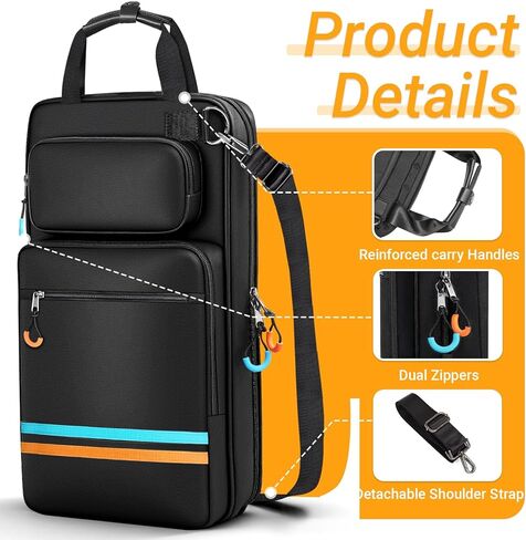 حقيبة أعواد الطبل، حامل حقيبة أعواد الطبل مع مقابض وحزام كتف قابل للفصل، حقيبة أعواد الطبل المعلقة لأعواد الطبل والمطارق للطبول، المبتدئين في الفرقة، أزعج in Kuwait