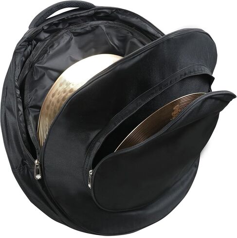 Gearlux Dual Cymbal Bag with 22-Inch and 14-Inch Compartments - Black in Saudi Arabia