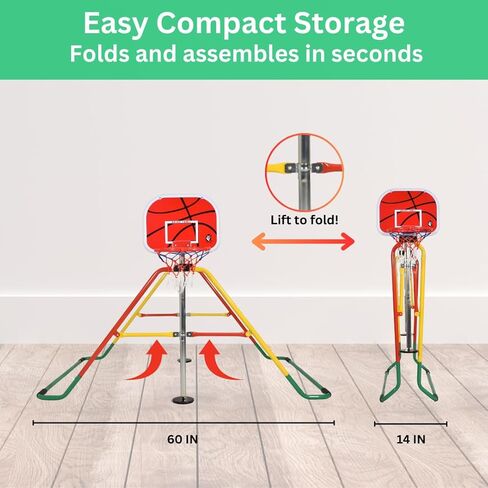 Iron Bar Gymnastics Kip Bar for Kids with Swing and Ring, Junior Adjustable Training Bar for Home, Folding Monkey Bar for Children with Adjustable Height Multicolor, Colorful in Saudi Arabia