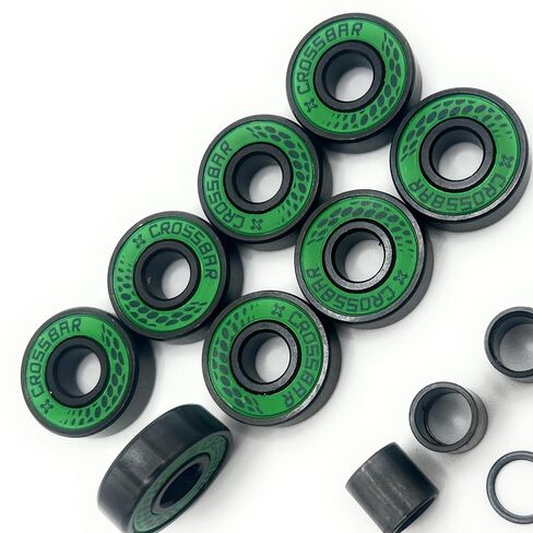محامل التزلج المضمنة Crossbar ABEC-7 - 8 عبوات مع فواصل وغسالات - محامل بديلة للهوكي الدوار والشفرة الدوارة in Kuwait