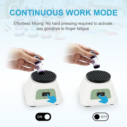 خلاط دوامي بسرعة ثابتة 2800 دورة في الدقيقة مع العمل المستمر، دوامة مختبر مع وسادة منصة 4 بوصة للزجاجات والأنابيب كبيرة الحجم، وطلاء الأظافر، ومواد لاصقة للرموش، وخلط دهانات الهوايات in Kuwait