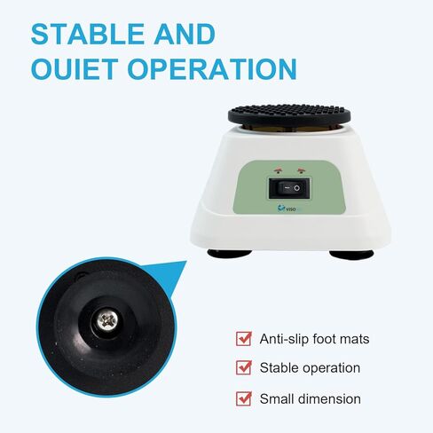 خلاط دوامي بسرعة ثابتة 2800 دورة في الدقيقة مع العمل المستمر، دوامة مختبر مع وسادة منصة 4 بوصة للزجاجات والأنابيب كبيرة الحجم، وطلاء الأظافر، ومواد لاصقة للرموش، وخلط دهانات الهوايات in Kuwait