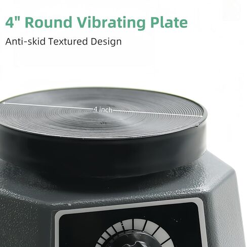 Lab Vibrator, 4" Small Round Vibrating Plate, 100W Plaster Oscillator Paint Shaker, Adjustable Speed Gypsum Mixing Machine, for Remove Resin Bubbles Mixing Plaster Gypsum in Kuwait